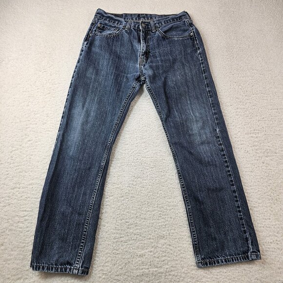 Levi's 505 Jeans Men's 32x30 Blue Denim Relaxed Fit Medium Wash Straight Leg - Picture 1 of 15